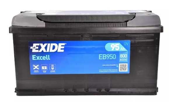 Акб EXIDE EB950 Excell, 95Ah/800A
