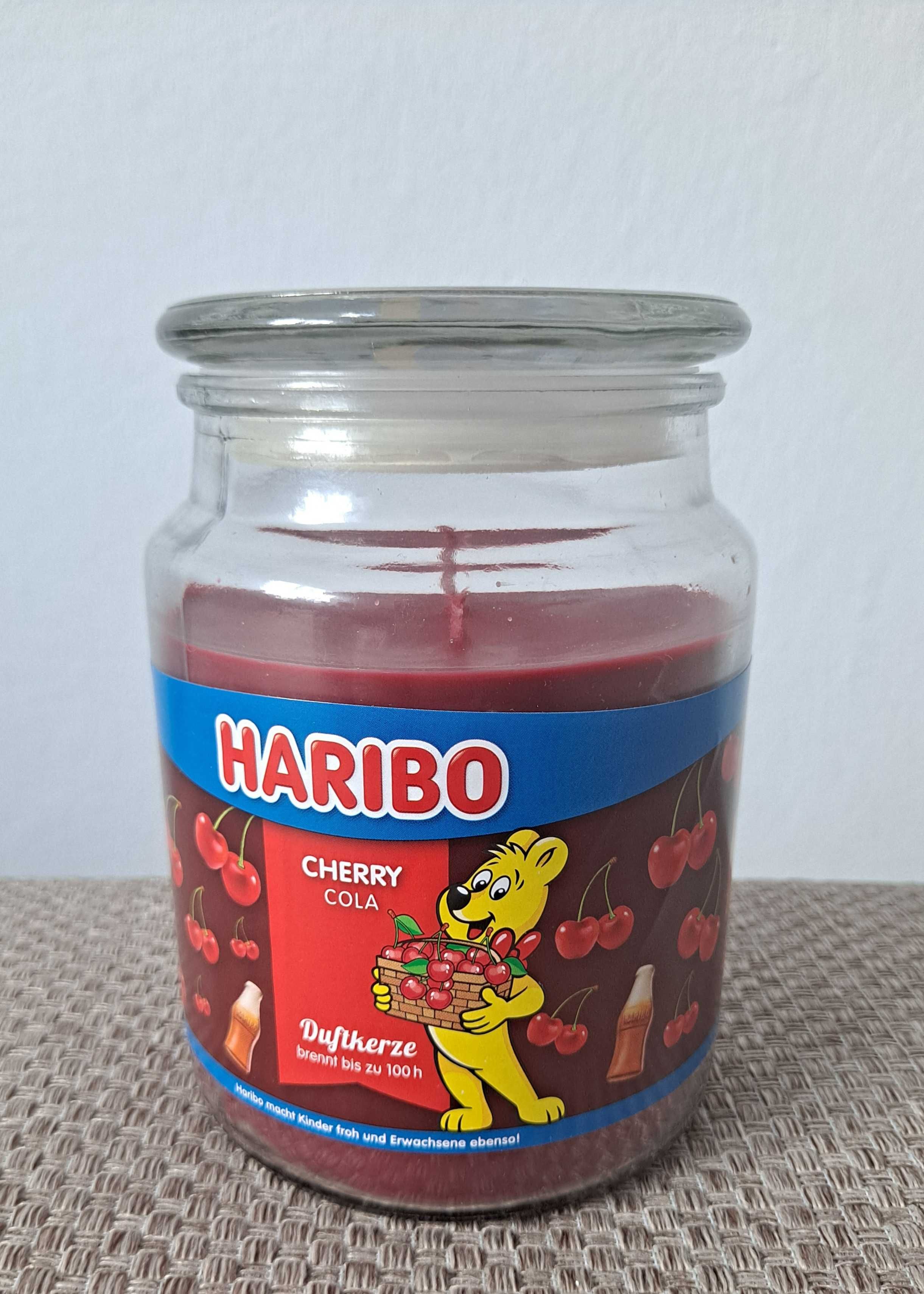 Haribo duża sojowa świeca Cherry Cola