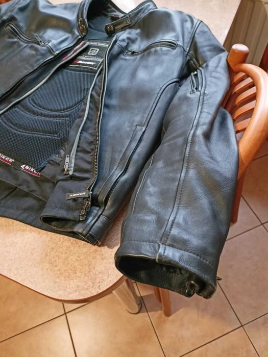 Kurtka motocyklowa męska skórzana XL