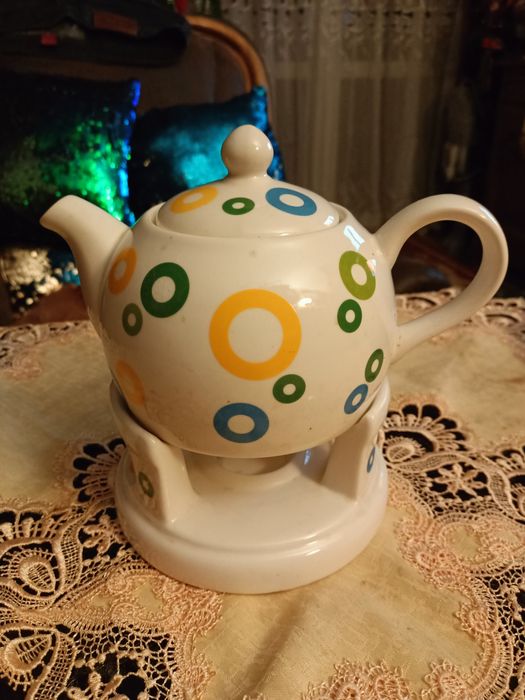 Dzbanek ceramika z podgrzewaczem