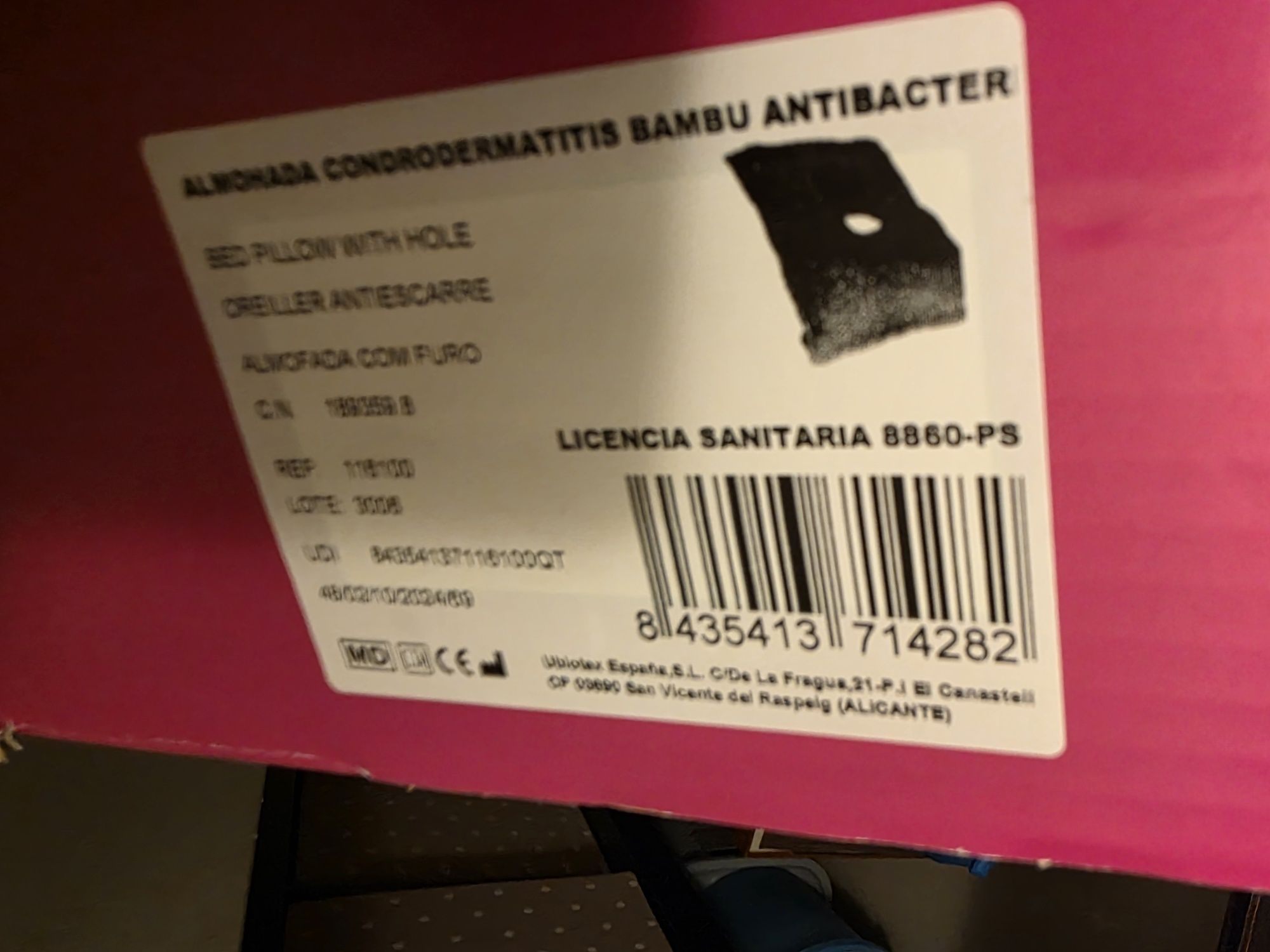 Almofada para orelha