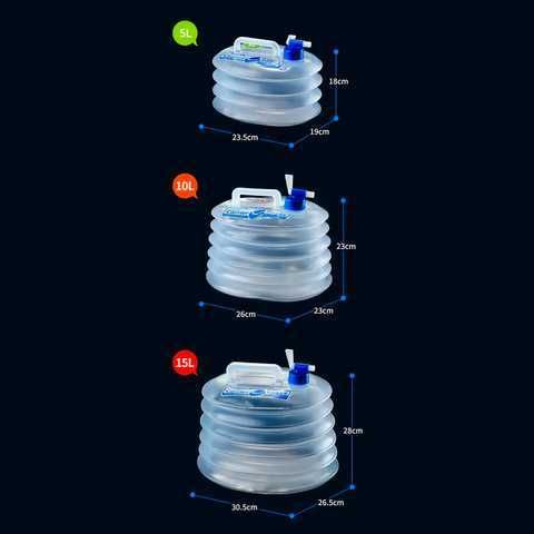 Складная тара для воды и пищевых жидкостей с краником 3/5/10/15л