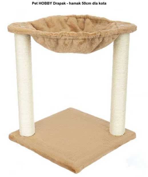 Drapak dla kota - Hamak - drapak dla kota, wys. 50 cm NOWY