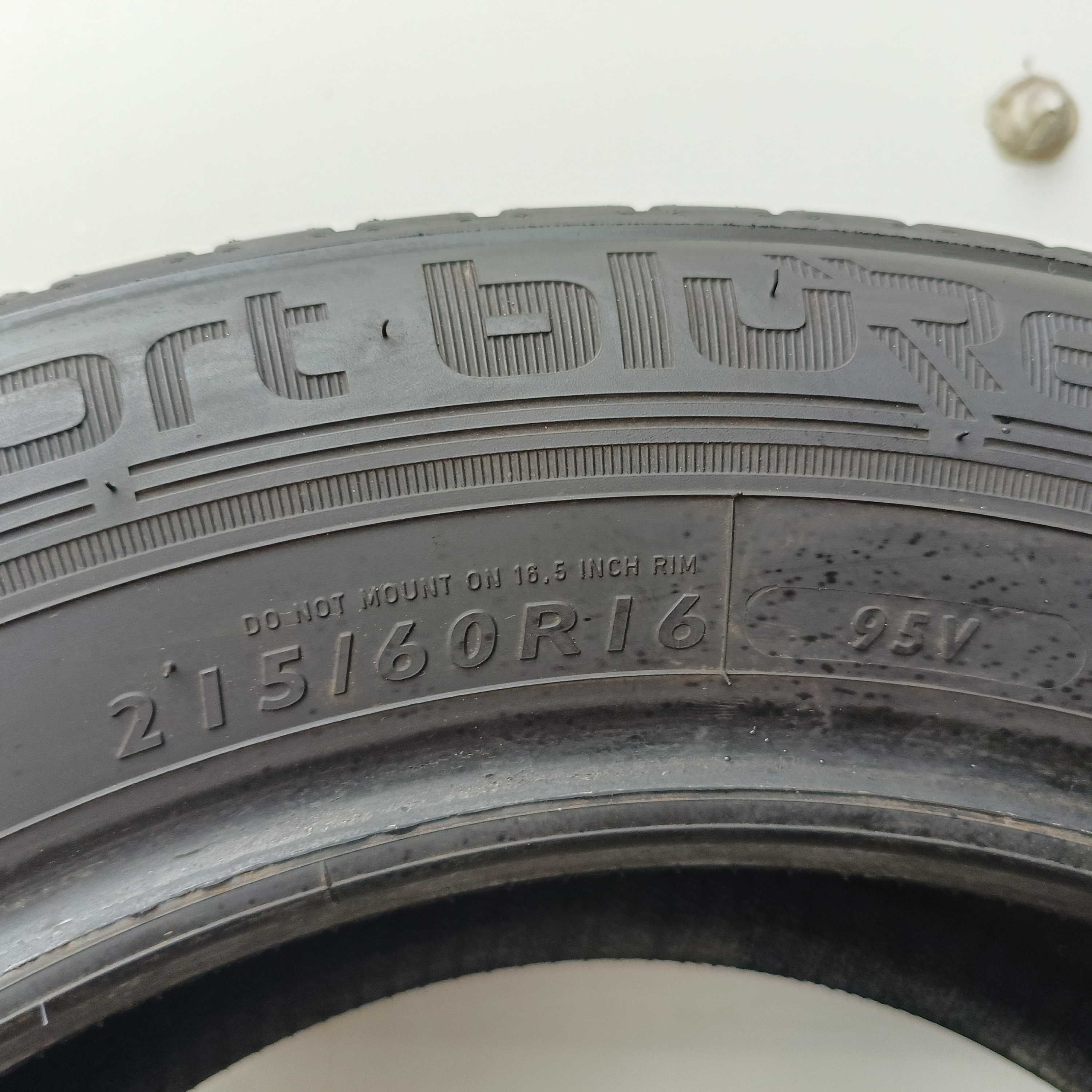 4X 215/60R16. 95V DUNLOP jak nowe!