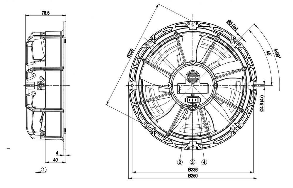 Ventiladores / Extratores industriais monofásicos