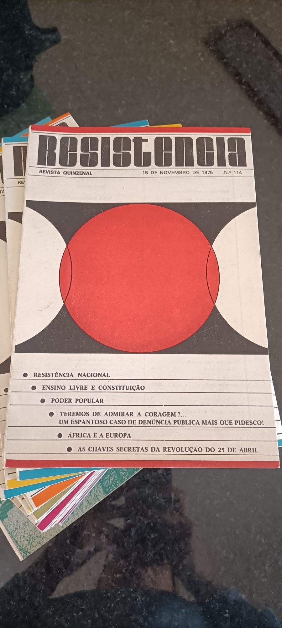 27 nºs da revista "resistência"