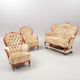 Antyk soffa z dwoma fotelami