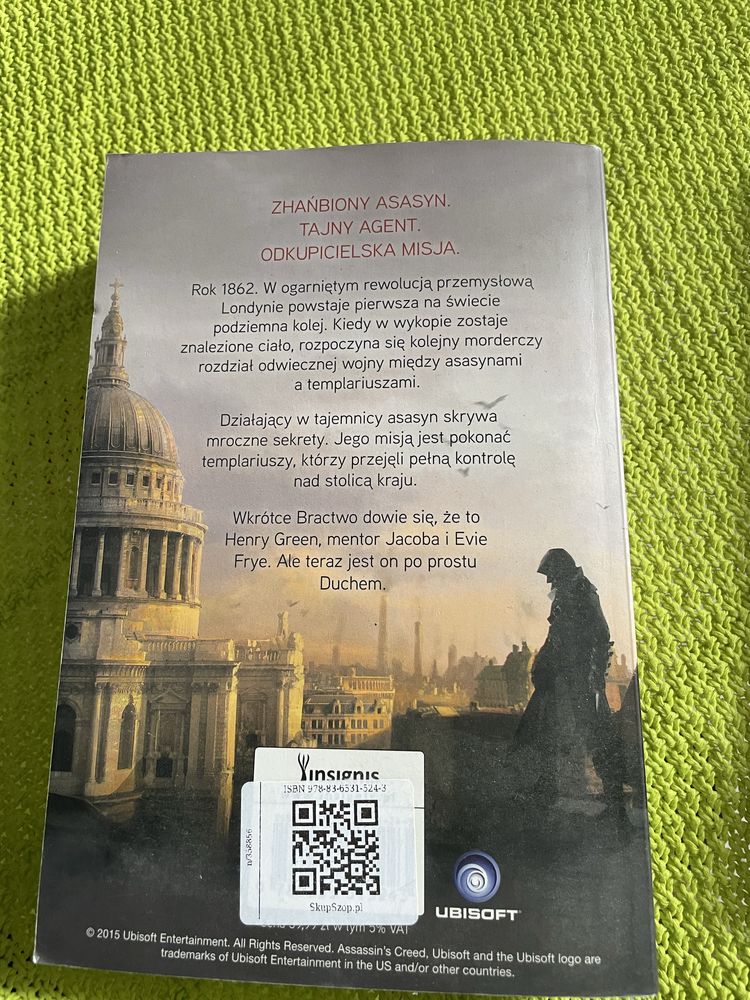 Książka Assassin’s Creed Podziemie Oliver Bowden