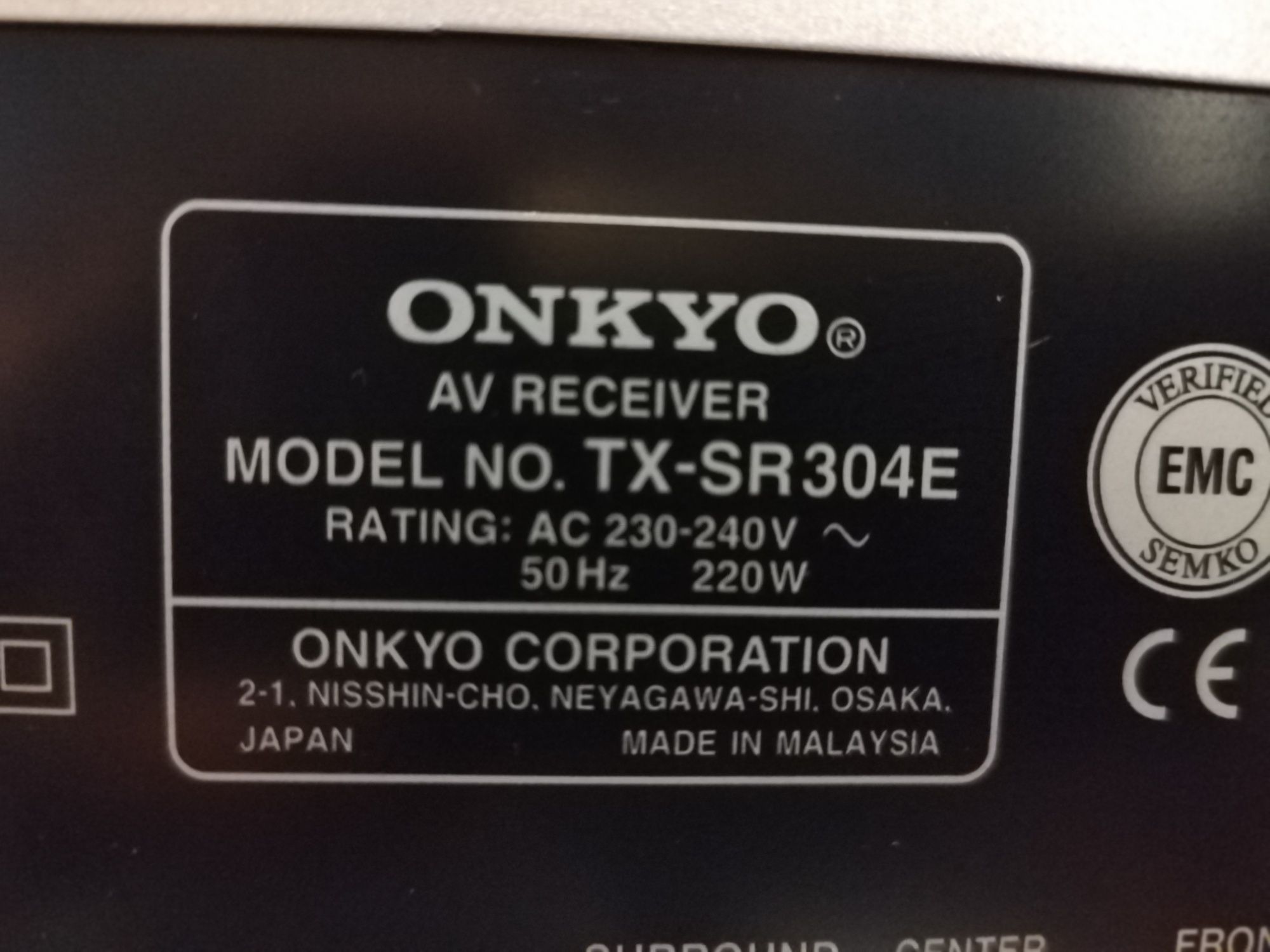 Amplituner Onkyo tx-sr304e