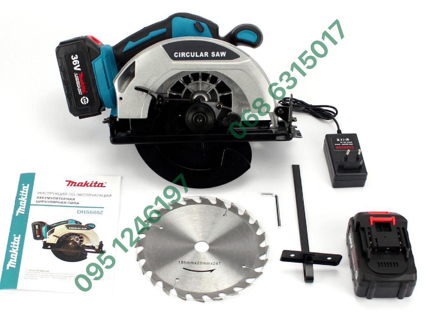 Аккумуляторная циркулярная пила Makita DHS680Z 36V 6Ah 3900 об/мин