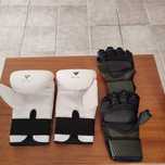 Luvas de boxe e mitenes