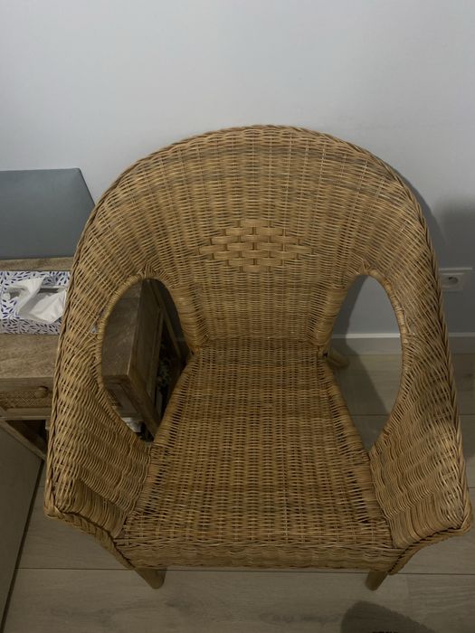 Krzesło Ikea rattanowe AGEN