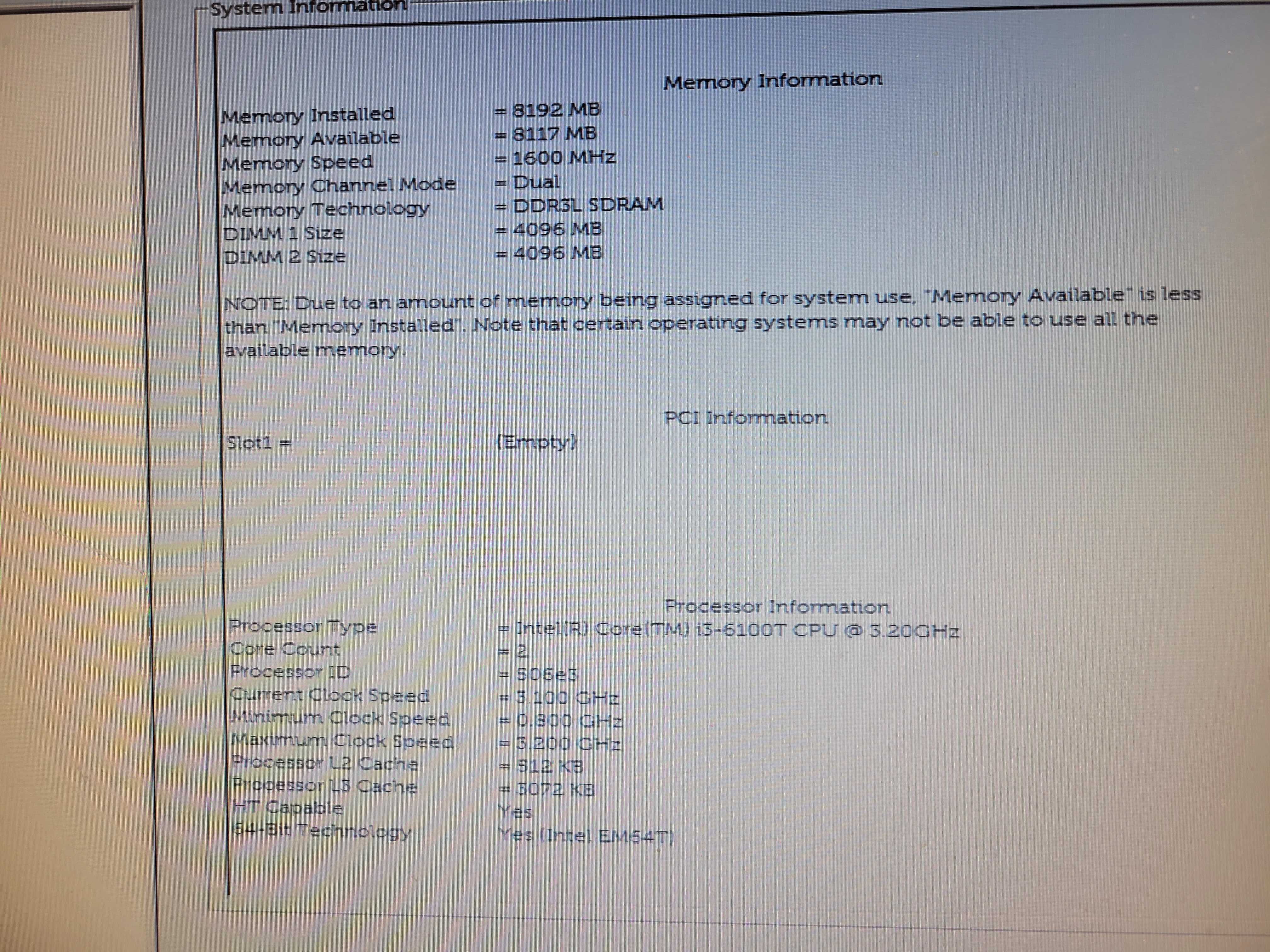 8Gb Intel Core I3-6100T HDMI Dell Optiplex 3040 Компьютер Неттоп