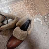 Продам сапоги зимние мужские коричневые кожаные Gino Rossi одевал неск