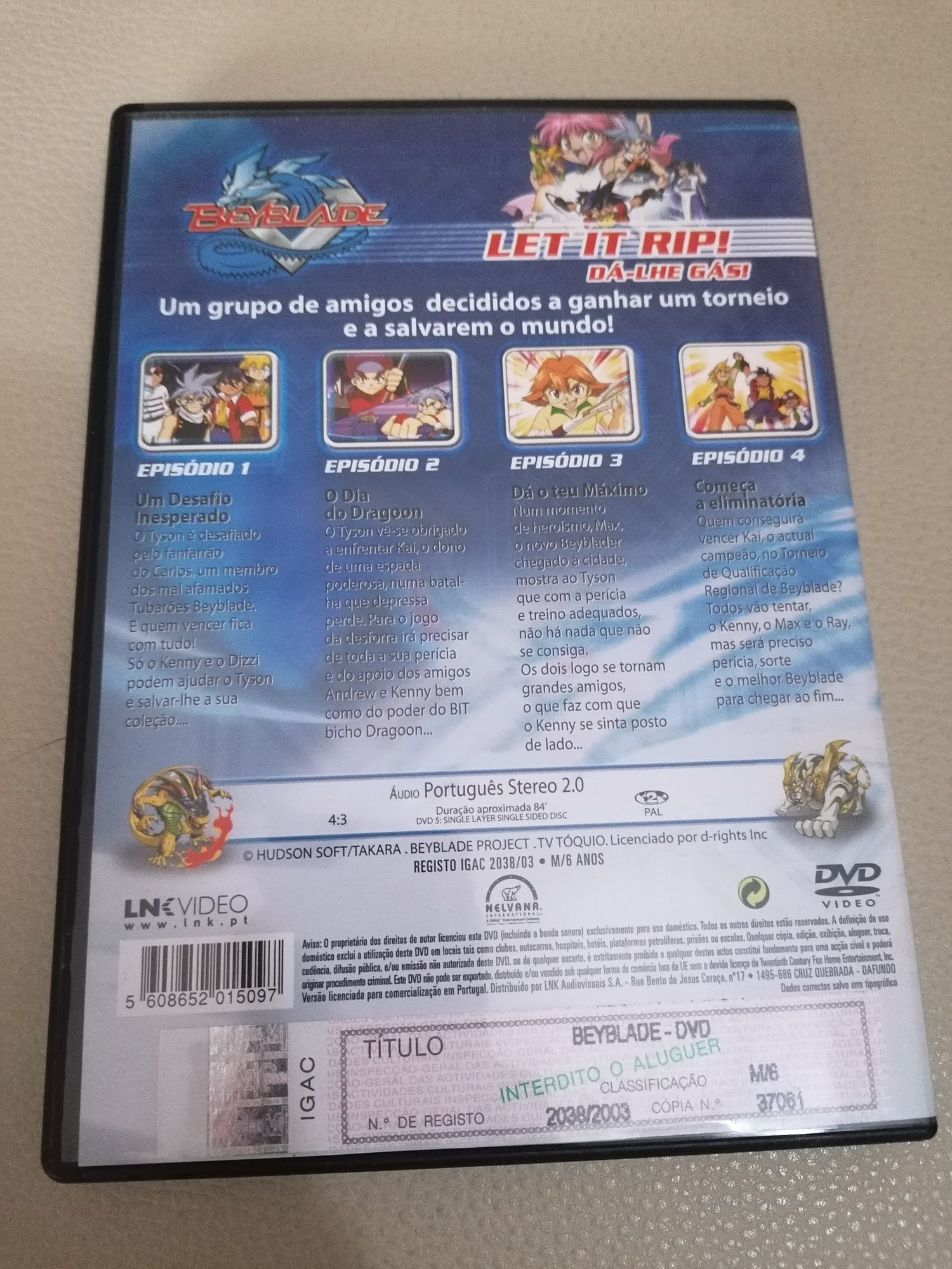 DVD Beyblade 1 - Temporada 1