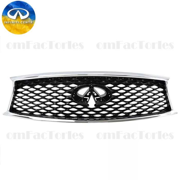 Передняя верхняя решетка хром 2014 2015 2016 2017 Infiniti QX70 OEM