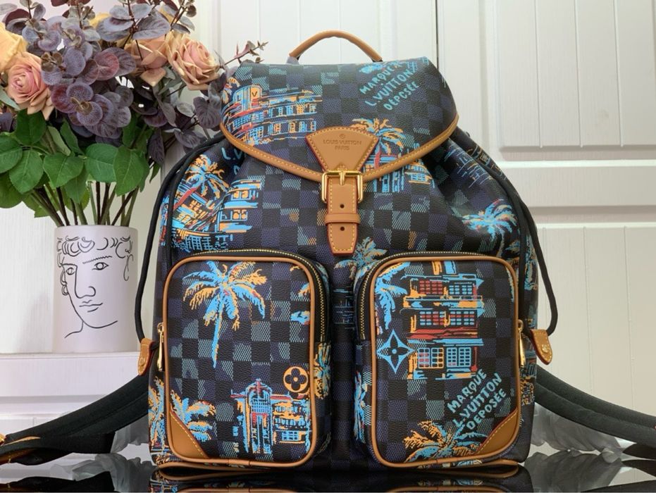 Louis Vuitton Montsouris cargo рюкзак портфель мужской ранец оригинал