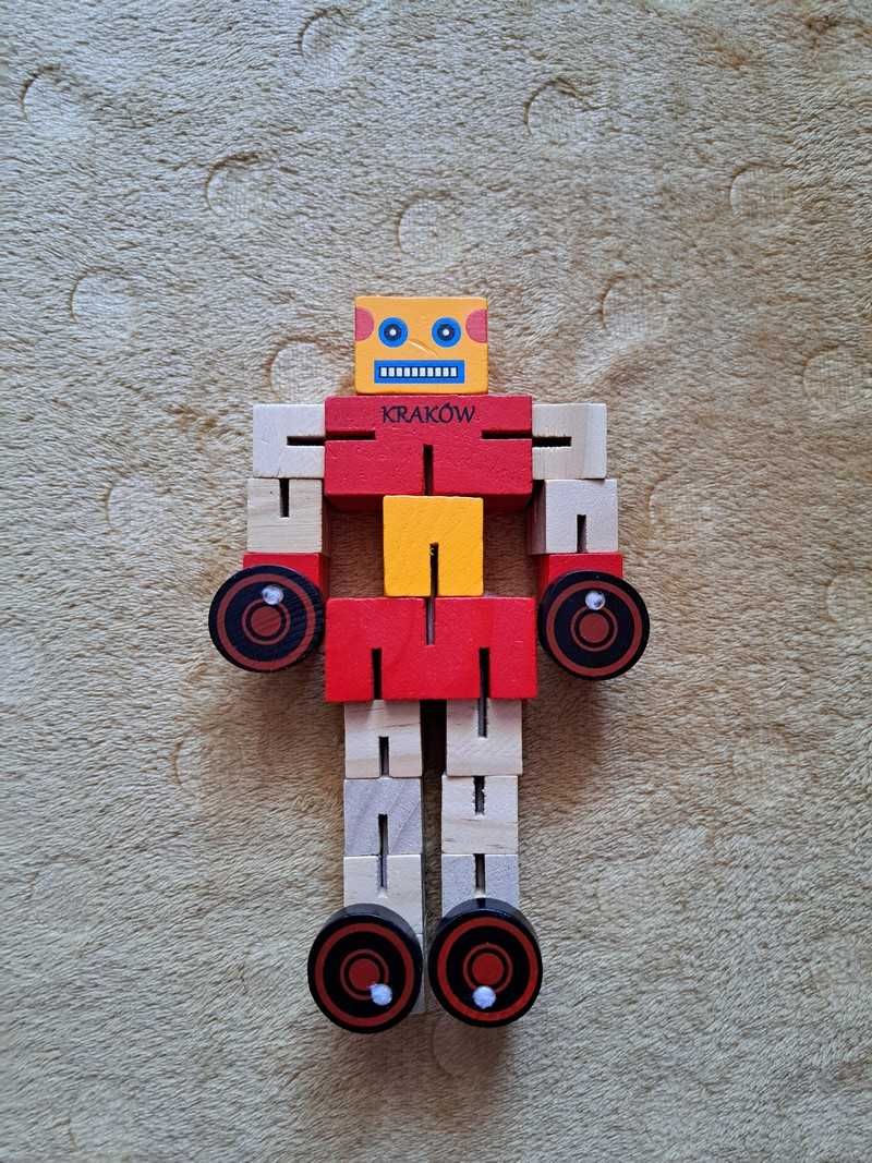 Drewniany robot auto