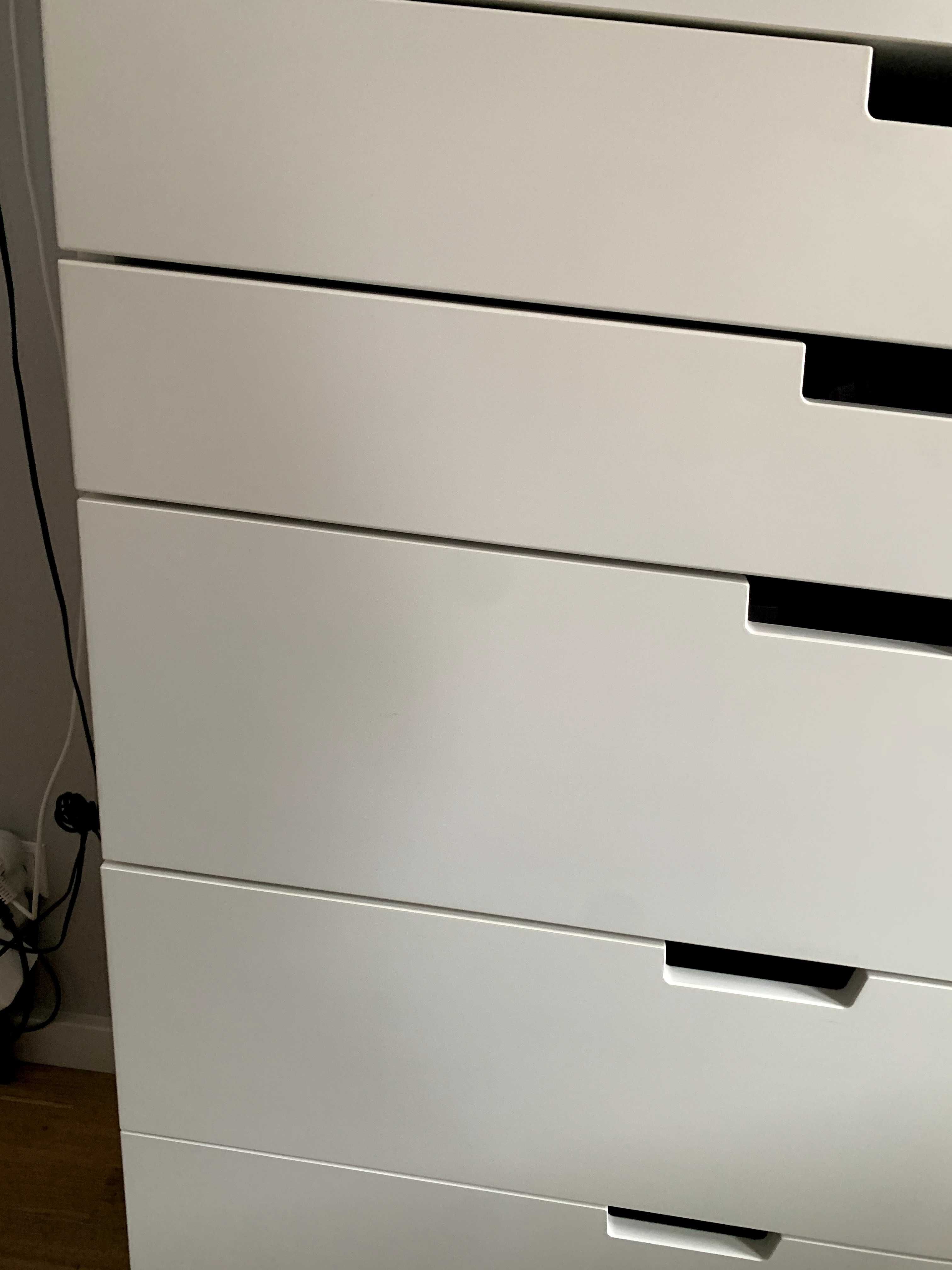 Ikea Kallax komoda biała 6 szuflad duża pojemna zadbana