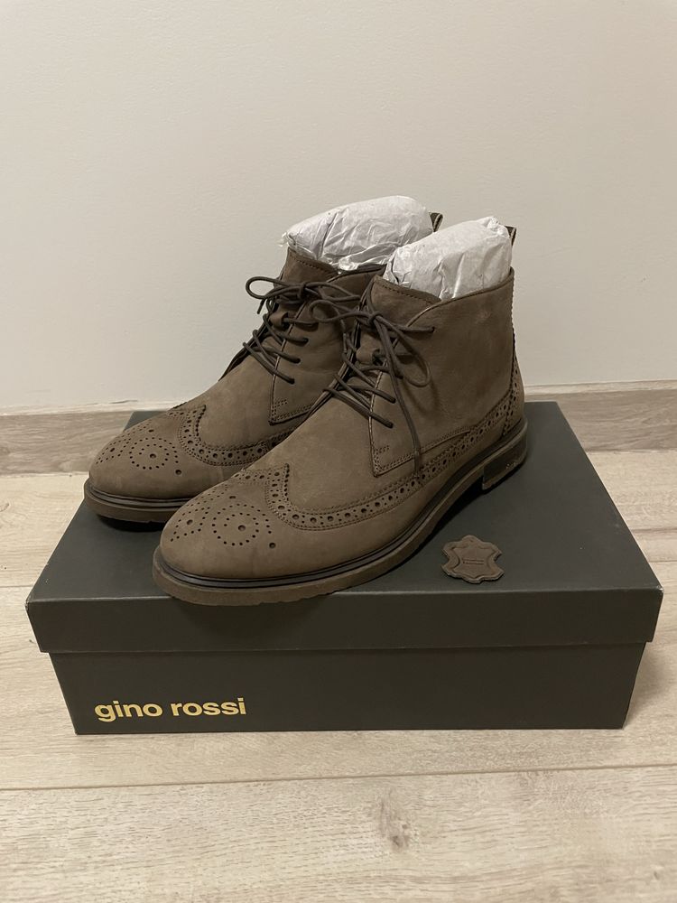 Gino Rossi trzewiki genuine leather/nubuk