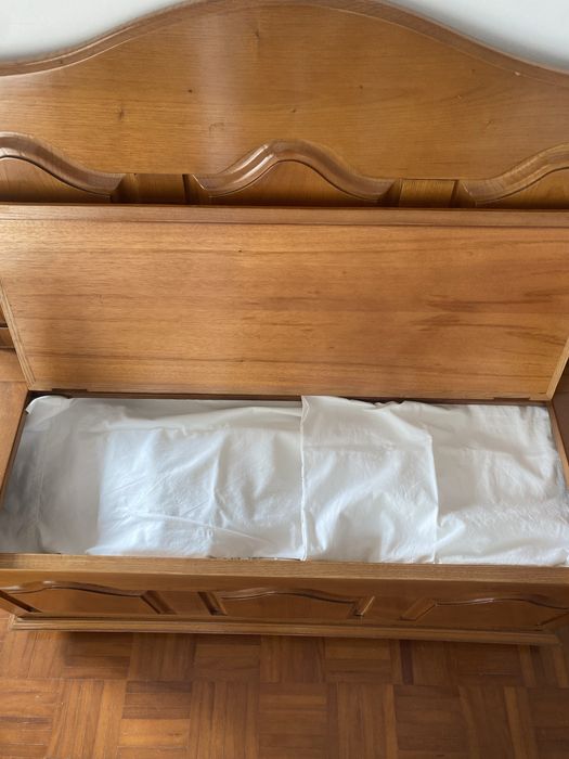 Banco/baú madeira maciça