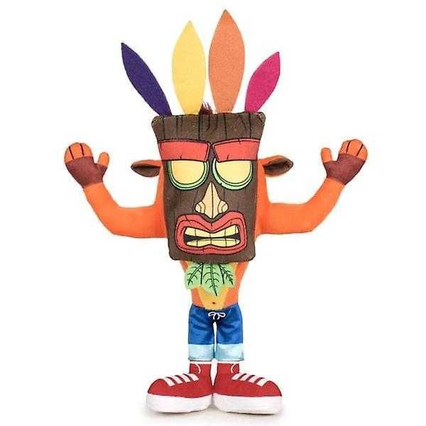 Peluche Crash Bandicoot Mascarado Edição 25 Anos 35cm