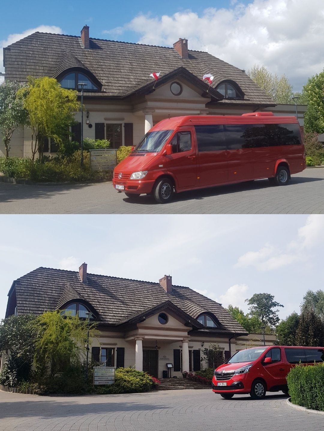 Transport przewóz osób bus 9 osobowy wynajem busa autokaru autobusu