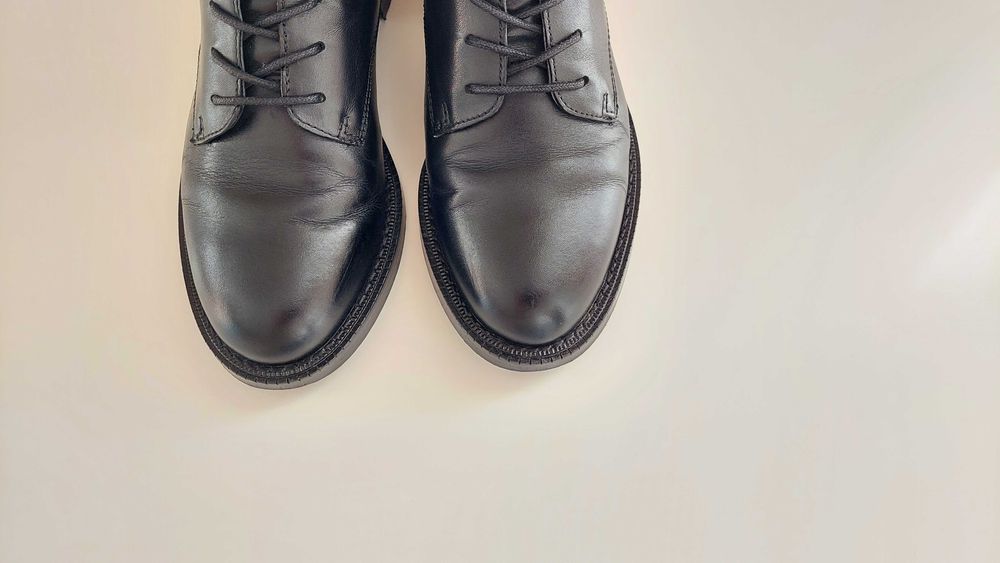 Кожаные ботинки Sam Edelman Nina combat boot на шнурках и молнии