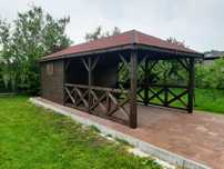 Domek letniskowy, ogrodowy, narzędziowy, drewniany, altana, altanki