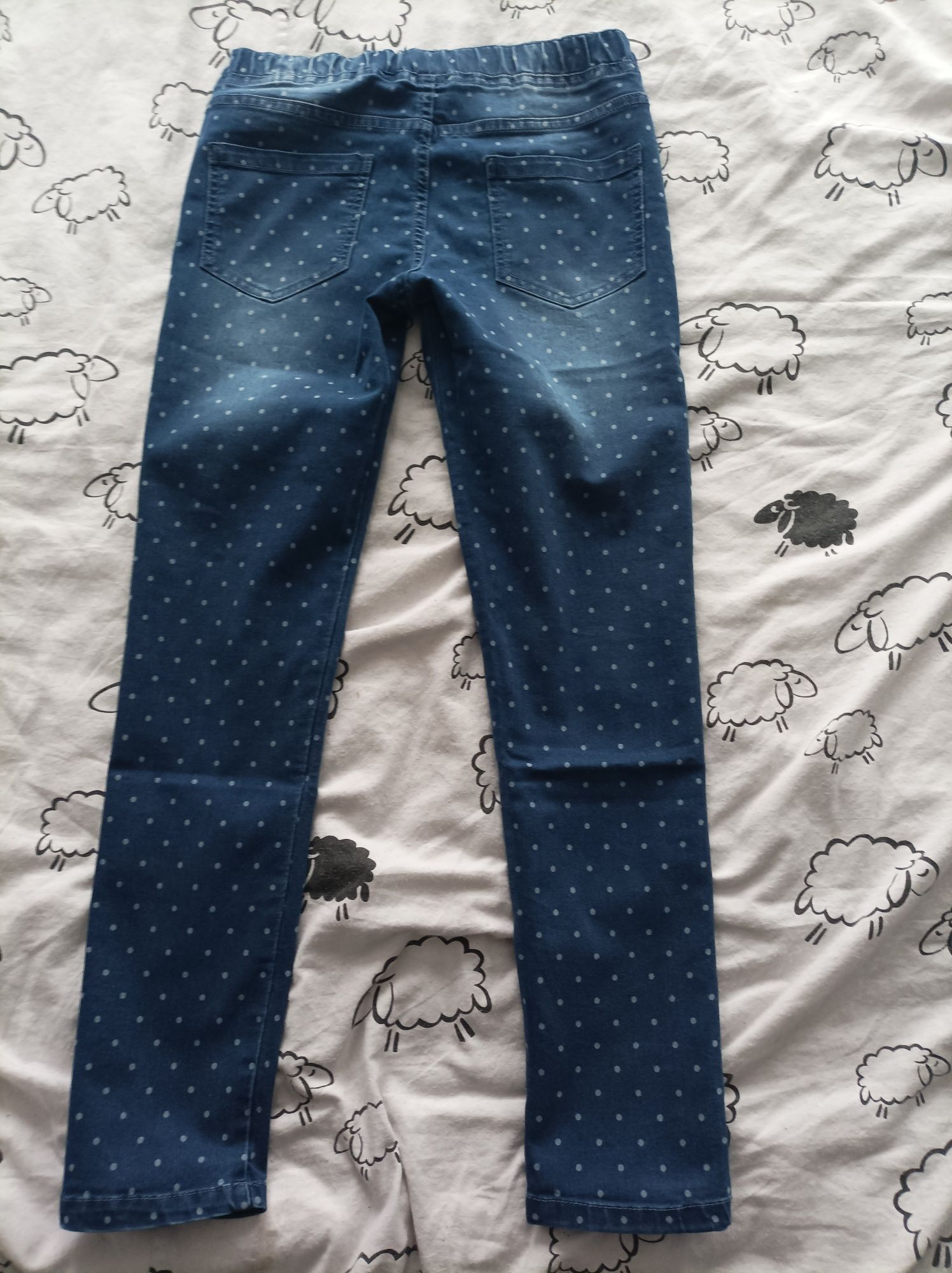Spodnie dziewczęce jeansy jegginsy rurki rozmiar 152/158