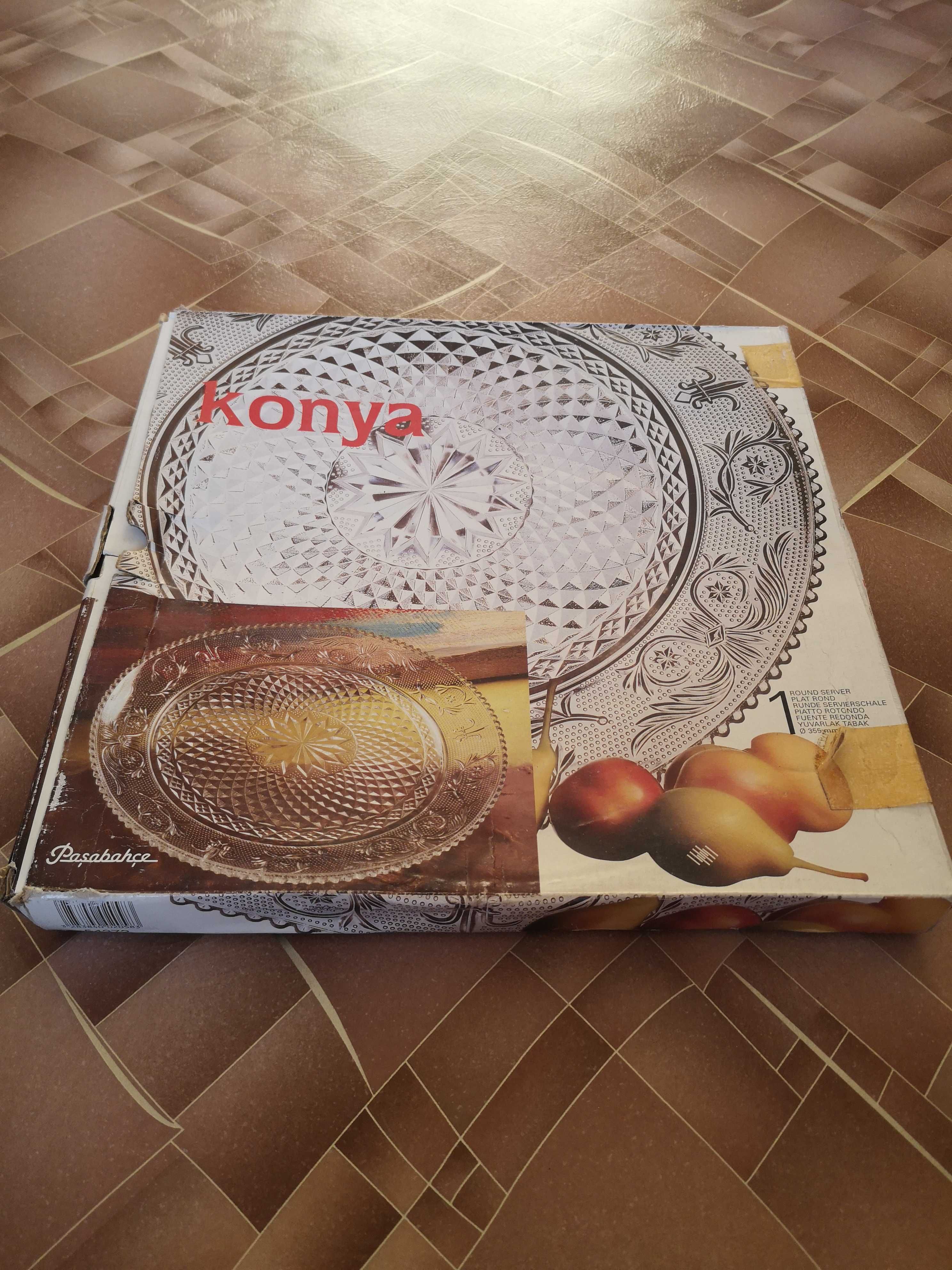 Стеклянное блюдо ТМ "Pasabahce" модели "Konya" (диаметр 35,5 см)