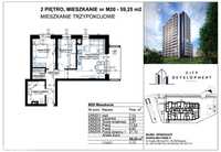 3 Pokoje 59 m2 Projektant Nowe Mieszkanie