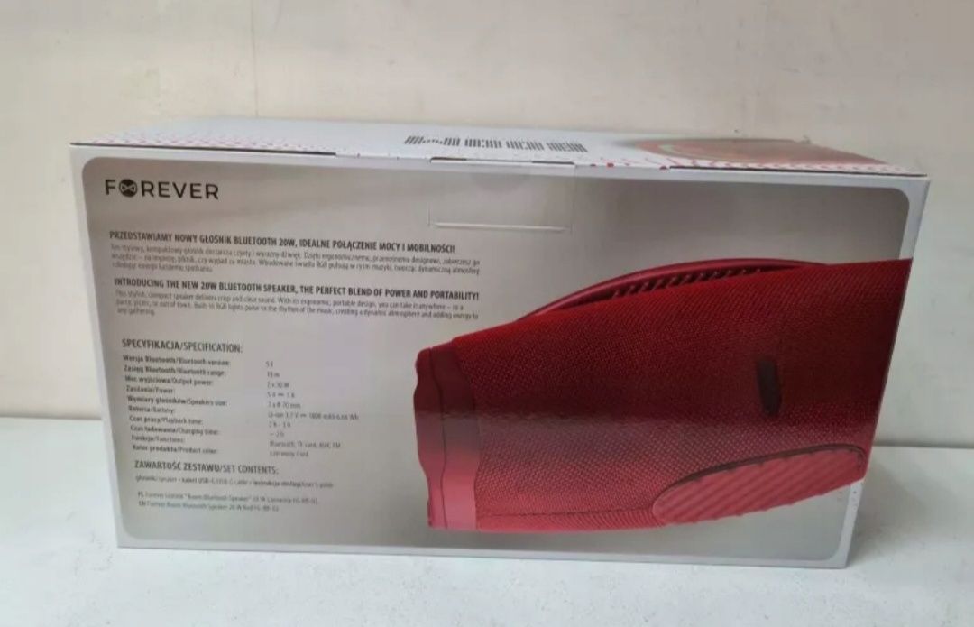 Głośnik Forever Boom FG-BB-02 Głośnik bluetooth 5.0 prezent zajączek