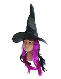 Kapelusz czarownicy z włosami Halloween J184