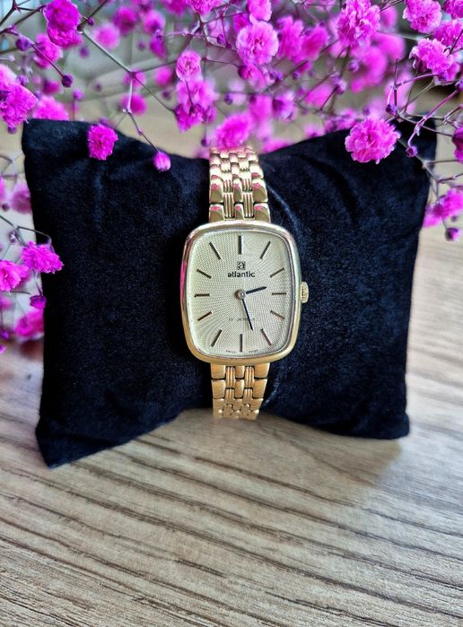 Piekny damski zegarek mechaniczny Atlantic