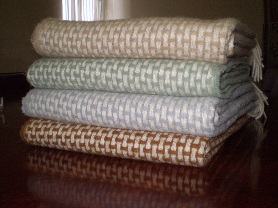 Плед шерстяной Vladi Неаполь, Рогожка 140х200, 170х210, 200х220