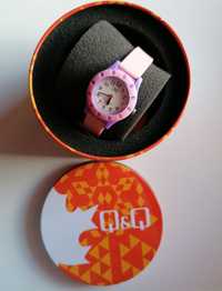 Zegarek dziewczęcy q&q róż fiolet