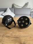2x Stroboskop bateryjny biały beamZ PLP12 Party Par 6x1W