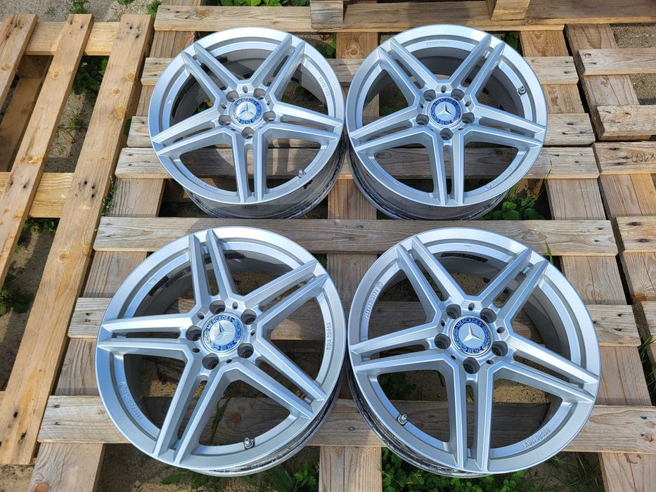 [1130] Felgi aluminiowe 17 cali MERCEDES 5x112 et44 6,5Jx17H2 CZUJNIKI