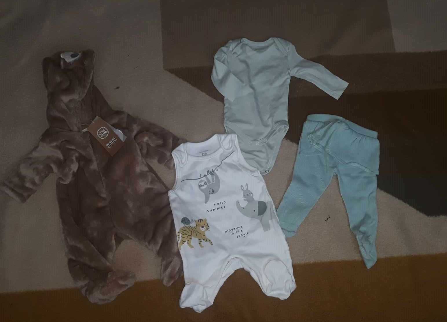 Ubrania dla niemowlęcia rozmiary 56-68