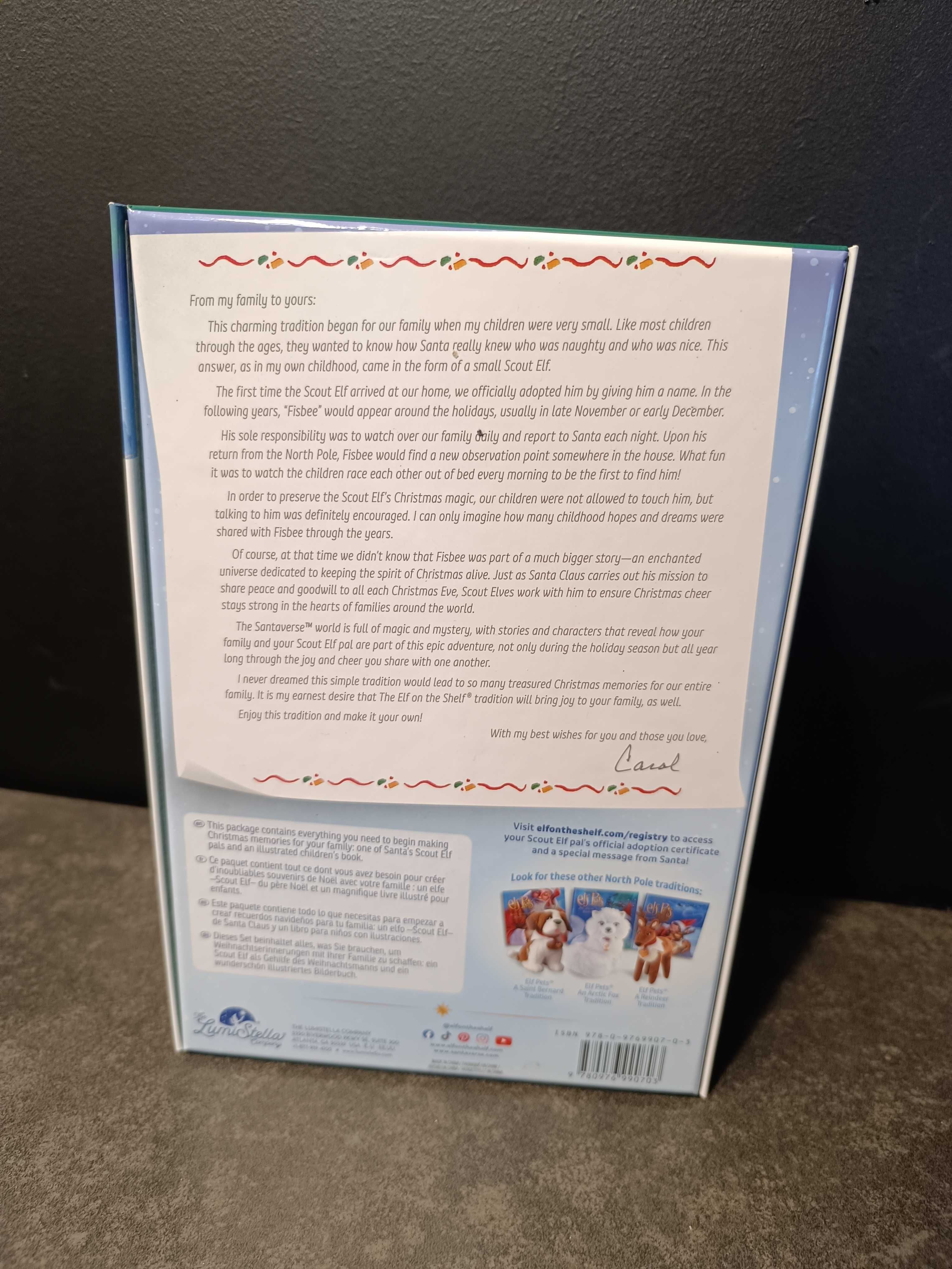 Oryginalny elf on the shelf chłopiec plus książka