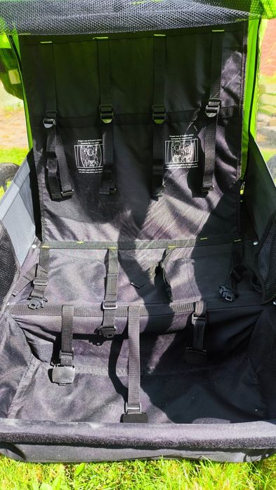 Przyczepka rowerowa podwójna na 1 lub 2 dzieci