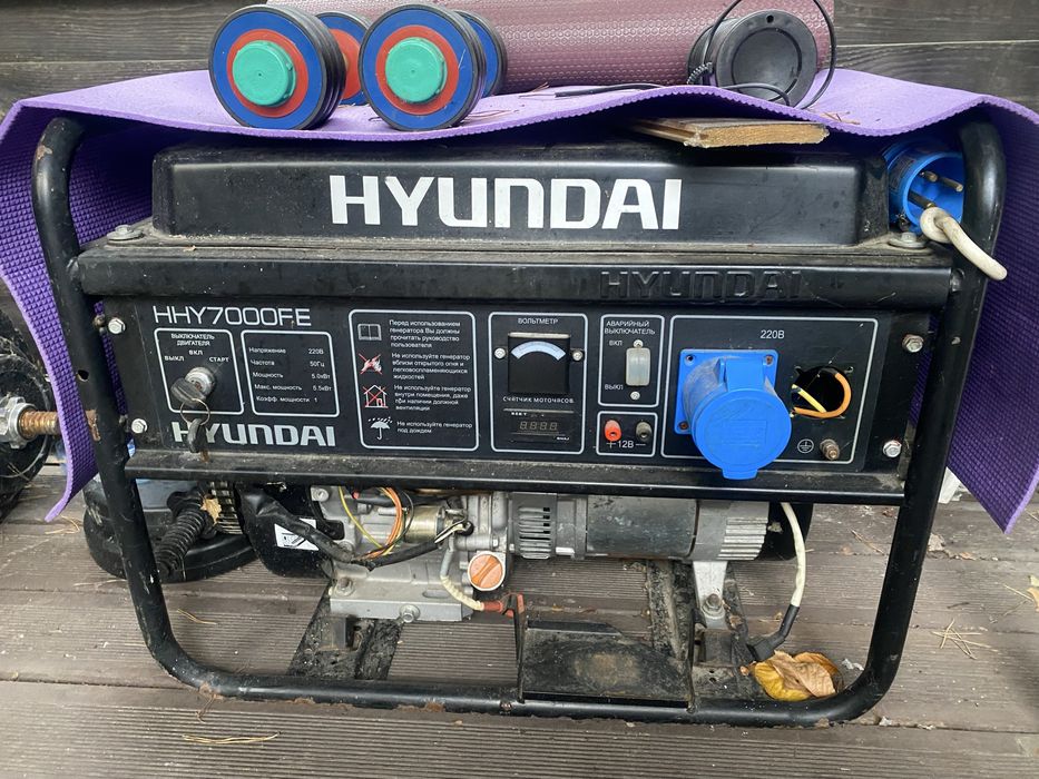 Генератор 6.5 кВт. Hunday
