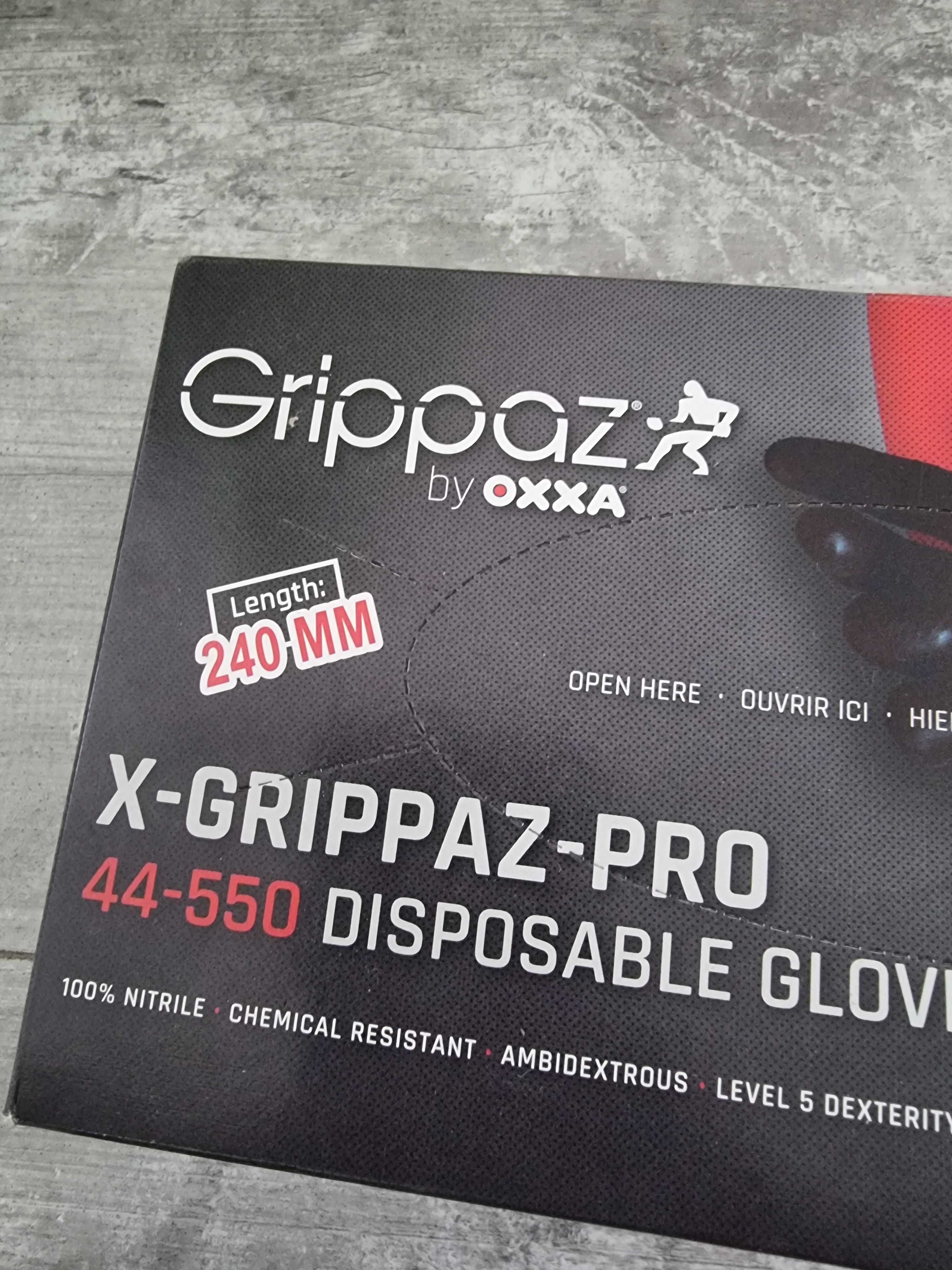 Rękawiczki dla mechanikow nitrylowe Grippaza 50 sztuk XL bardzo mocne.