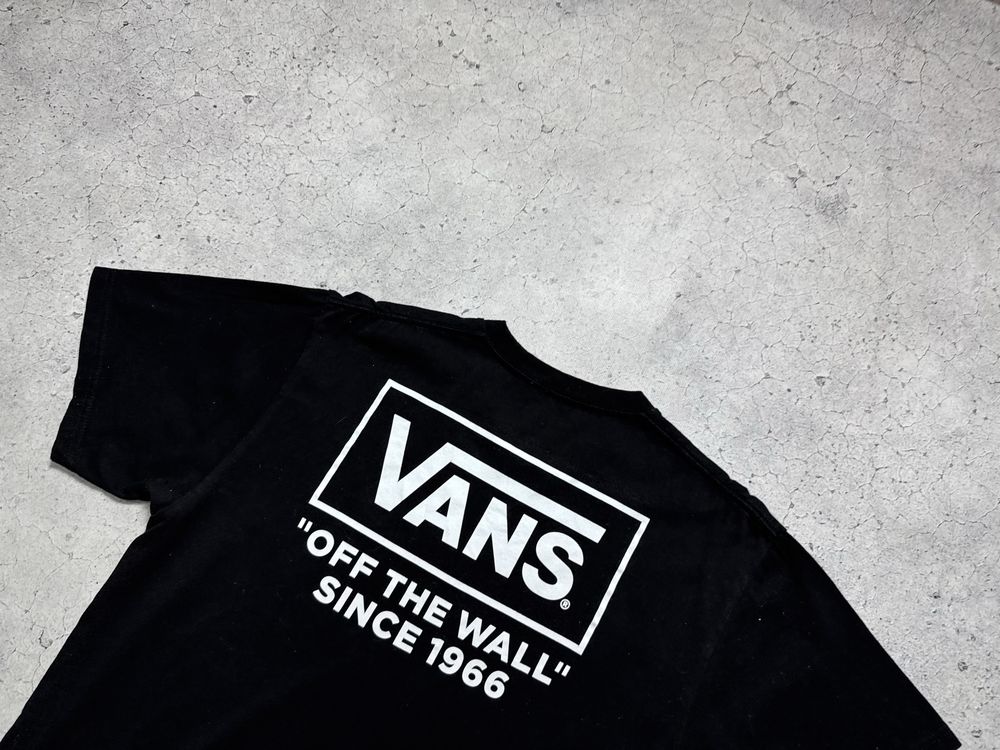Мужская Футболка Vans С Большим Логотипом Оригинал Идеал Черная M