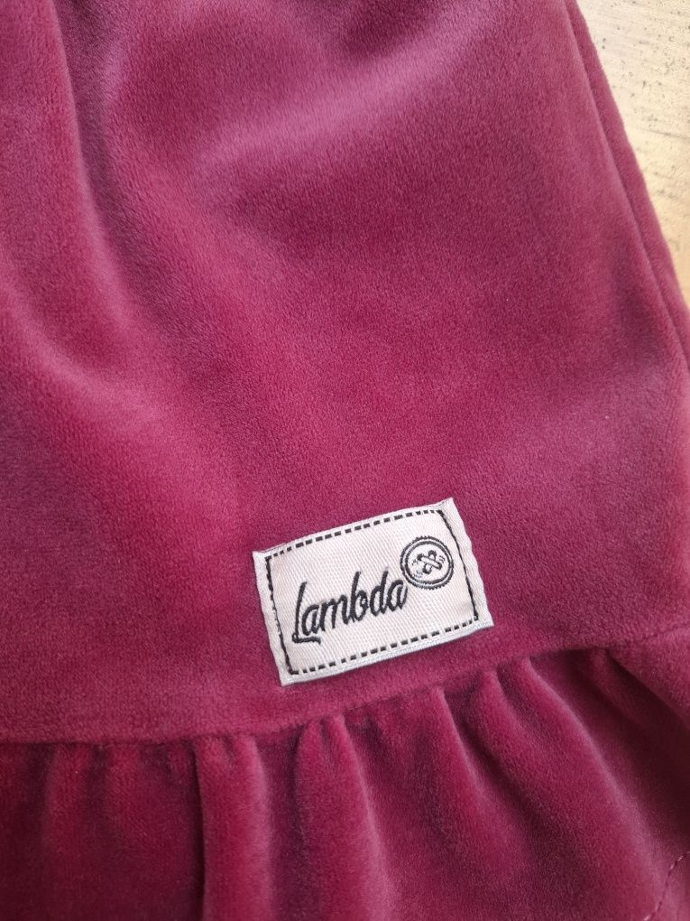 Welurowa sukienka Lambda 98
