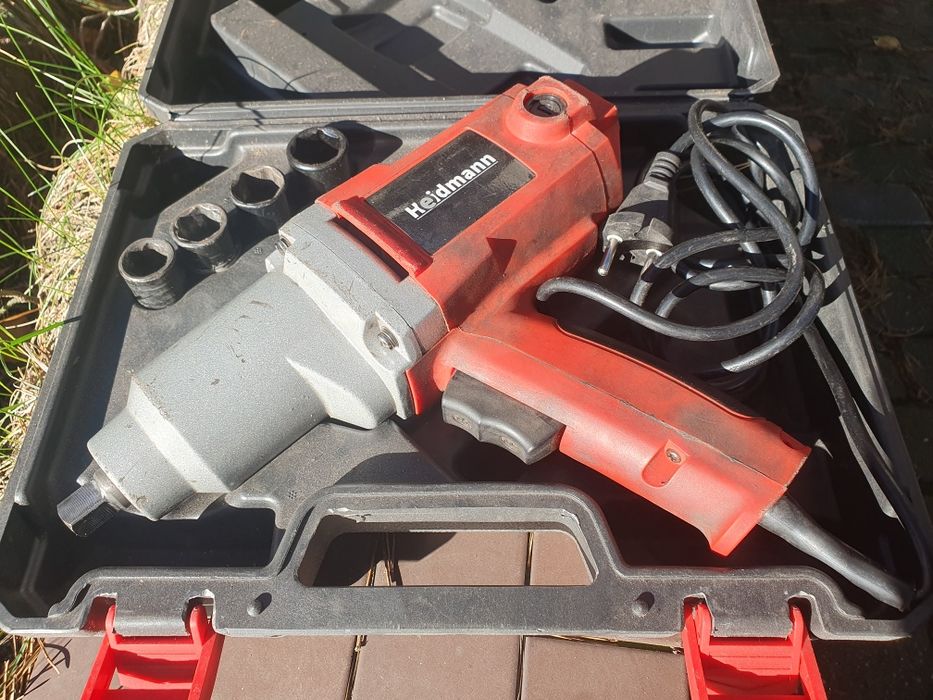 Klucz udarowy 1/2" Heidemann + Nasadki