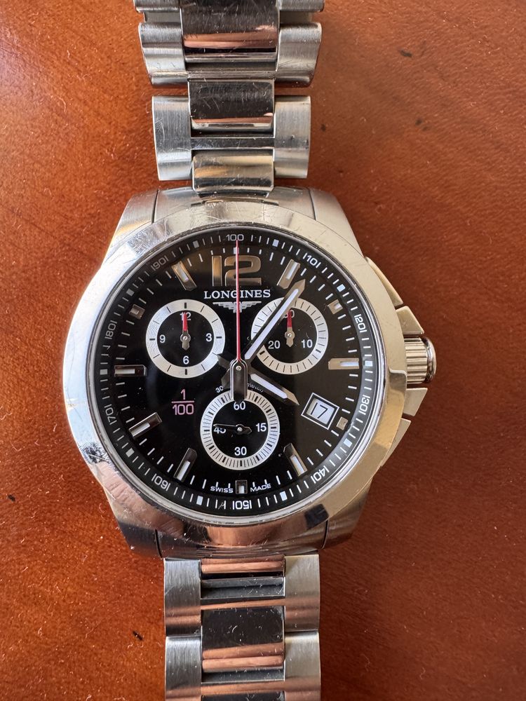 LONGINES Conquest Chrone 1/100 sec Alpine Skiing