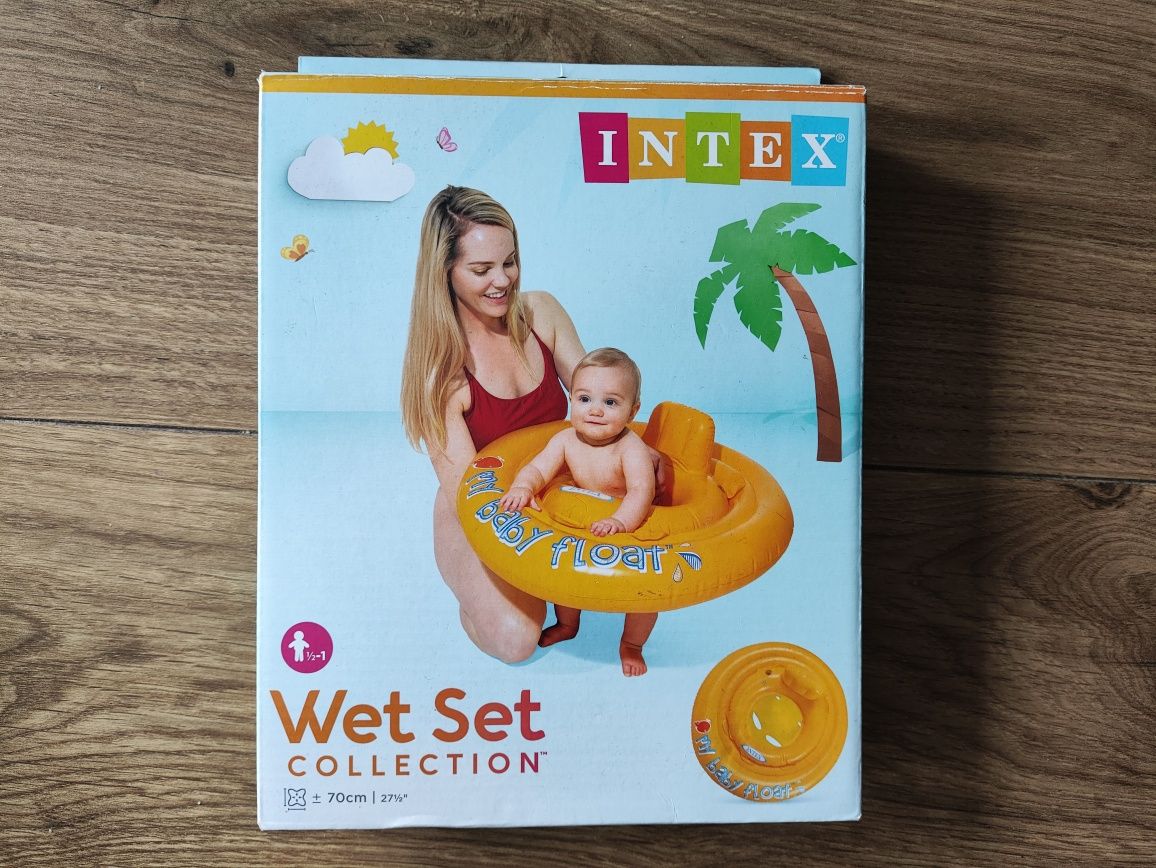 Kółko do pływania dla niemowląt Intex Wet Set Baby Float 1rok 11kg