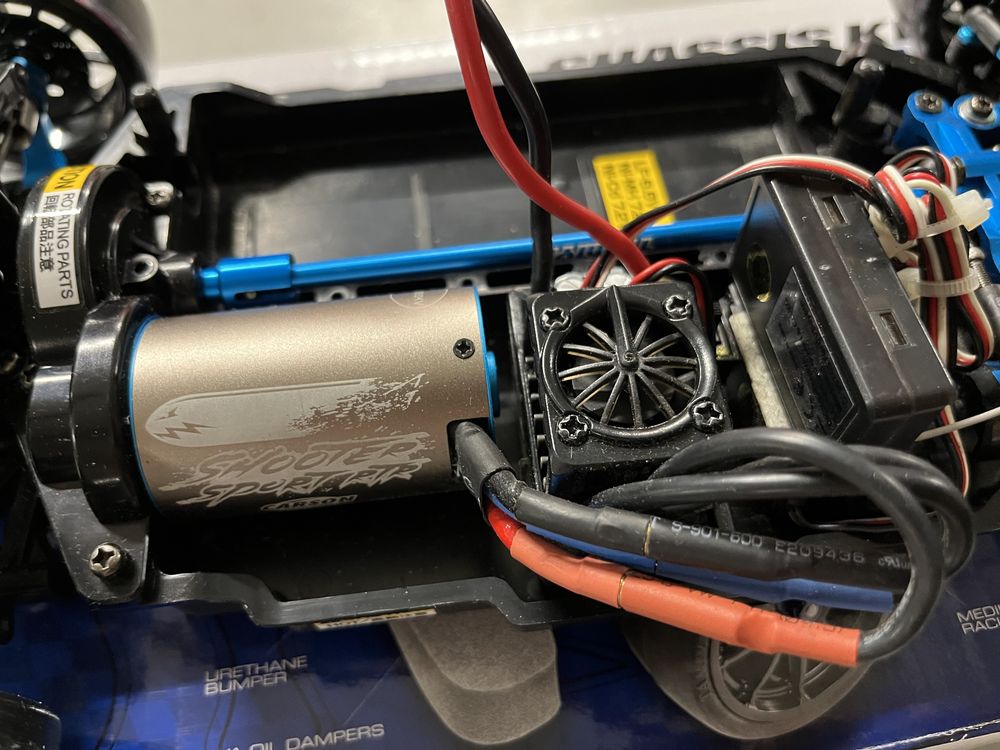 TAMIYA TT-02 R czesci alu. zestaw silnik bezszczotka aparatura Carson